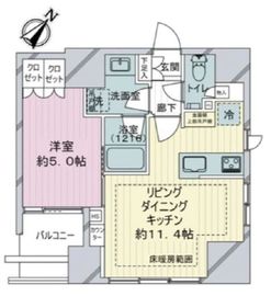 オープンレジデンシア千代田東神田 6階 間取り図