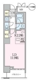 ロイヤルパークスタワー南千住 1104 間取り図