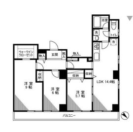 藤和シティコープ音羽 9階 間取り図