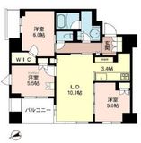 ミッドレジデンス文京 5階 間取り図