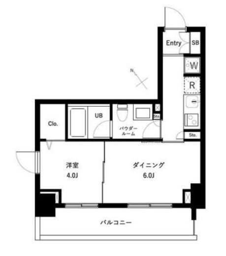 オーキッドレジデンス浜田山 203 間取り図