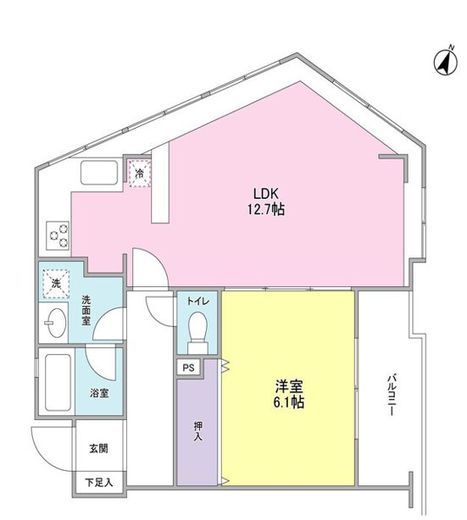 21゜de南平台（ヴァンテアンドゥ南平台） 403 間取り図