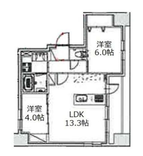 アーバンパーク立石 1201 間取り図