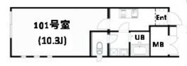 Air Tower Otsuka (エアータワー大塚) 101 間取り図