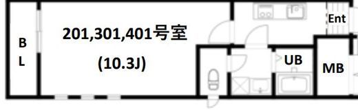 Air Tower Otsuka (エアータワー大塚) 201 間取り図