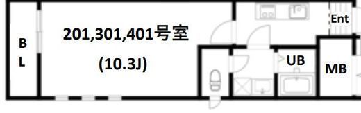 Air Tower Otsuka (エアータワー大塚) 401 間取り図