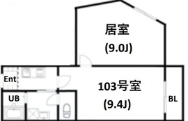 Air Tower Otsuka (エアータワー大塚) 103 間取り図