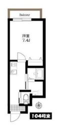 Air Tower Otsuka (エアータワー大塚) 104 間取り図