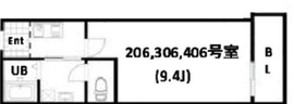 Air Tower Otsuka (エアータワー大塚) 206 間取り図