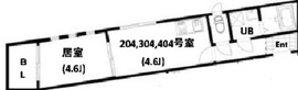 Air Tower Otsuka (エアータワー大塚) 304 間取り図