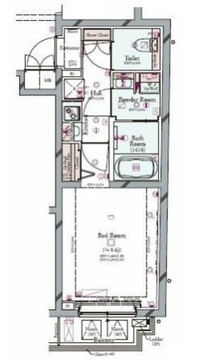 コンシェリア中野弥生町THE RESIDENCE 201 間取り図