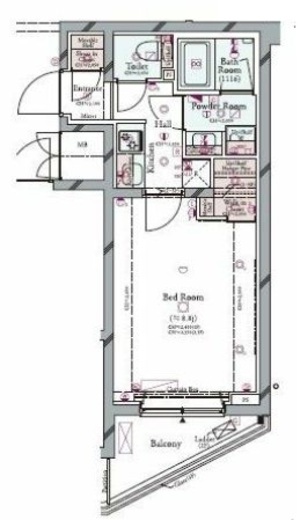 コンシェリア中野弥生町THE RESIDENCE 207 間取り図