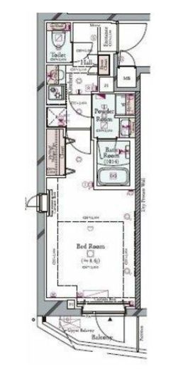 コンシェリア中野弥生町THE RESIDENCE 206 間取り図