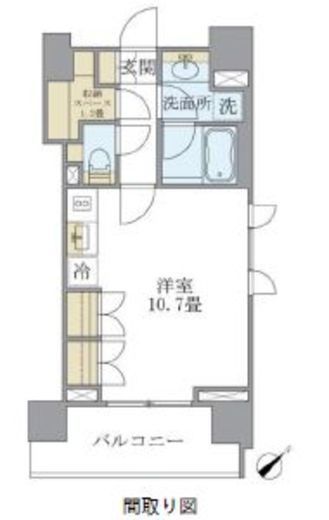 LaSante千駄木 (ラサンテ千駄木) 1105 間取り図