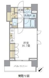 アパートメンツ千駄木 1105 間取り図