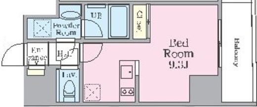 リージア浅草橋 404 間取り図