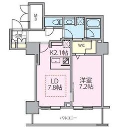 ロイヤルパークスタワー南千住 2205 間取り図