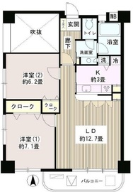 サンハイム 201 間取り図