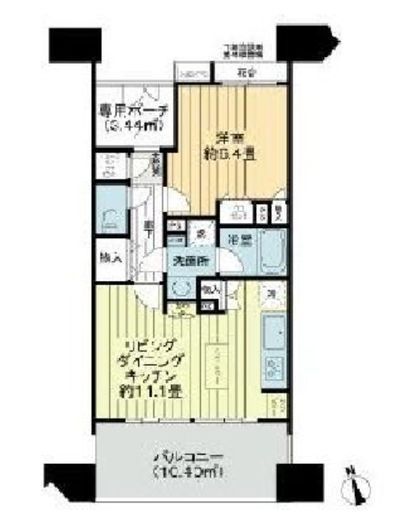 ライオンズステーションプラザ溝の口セントラルアベニュー 11階 間取り図