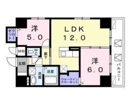 レジデンス桜樺 801 間取り図