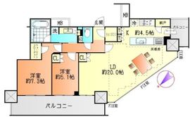 ブリリアタワー浜離宮 26階 間取り図