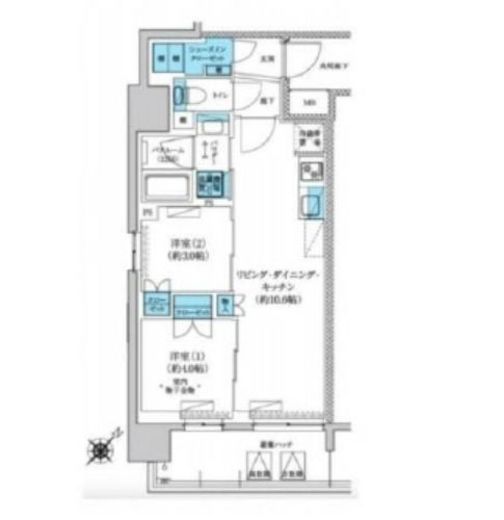 プレミスト月島 9階 間取り図