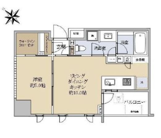 イトーピア溝の口アイ・スイート 10階 間取り図