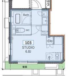 PRATIQUE KAGURAZAKA west (プラティーク神楽坂ウエスト) 103 間取り図