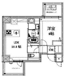 S-RESIDENCE両国serea (エスレジデンス両国セレア) 201 間取り図