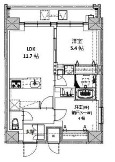 S-RESIDENCE両国serea (エスレジデンス両国セレア) 602 間取り図