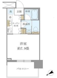 ブリリアタワー浜離宮 12階 間取り図
