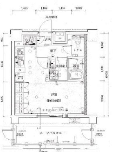 リビオ四谷 7階 間取り図