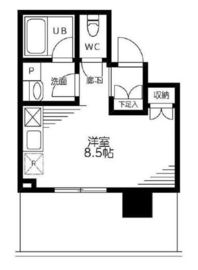 ブリリアタワー浜離宮 3階 間取り図