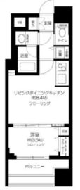 シティインデックス新宿若松町 5階 間取り図
