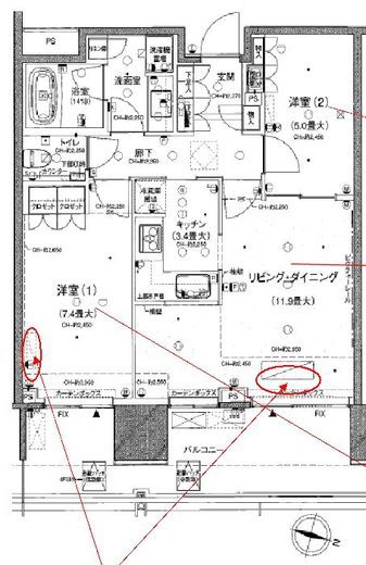 二子玉川ライズタワー 6階 間取り図