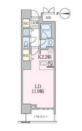 ロイヤルパークスタワー南千住 804 間取り図