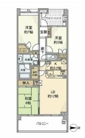 プラウド武蔵小杉 4階 間取り図