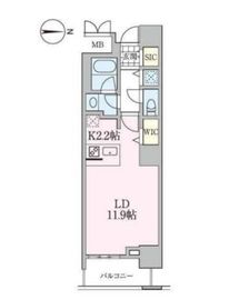 ロイヤルパークスタワー南千住 916 間取り図