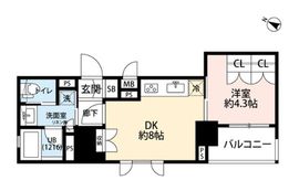 日本橋浜町パークホームエリザベス 502 間取り図