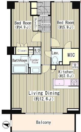 OASE用賀 W207 間取り図