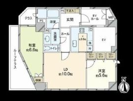 ペアシティ代々木大山アネックスウエスト 5階 間取り図