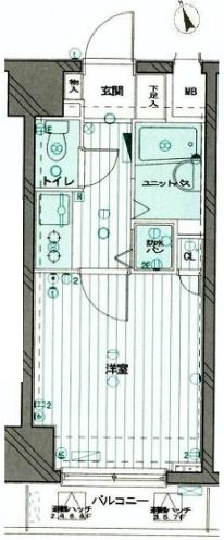 パークウェル麻布 1階 間取り図