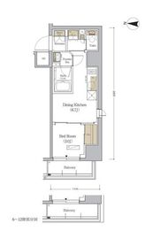 アーバネックス森下WEST 501 間取り図