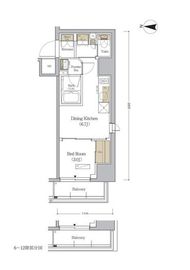 アーバネックス森下WEST 1101 間取り図