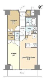 市谷台町坂フロント 203 間取り図