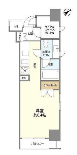日本橋八重洲デュープレックスポーション 8階 間取り図