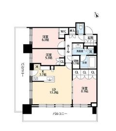 プラウドタワー大泉学園 9階 間取り図