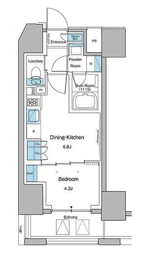 ルフォンプログレ大森山王 301 間取り図