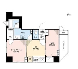 シーズクロノス蒲田 5階 間取り図