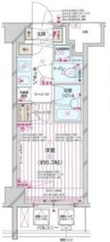 パレステュディオ南麻布 2階 間取り図